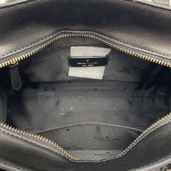KATE SPADE Madison Saffiano Leather Medium Satchel BLACK COLOR - Picture 13 of 15